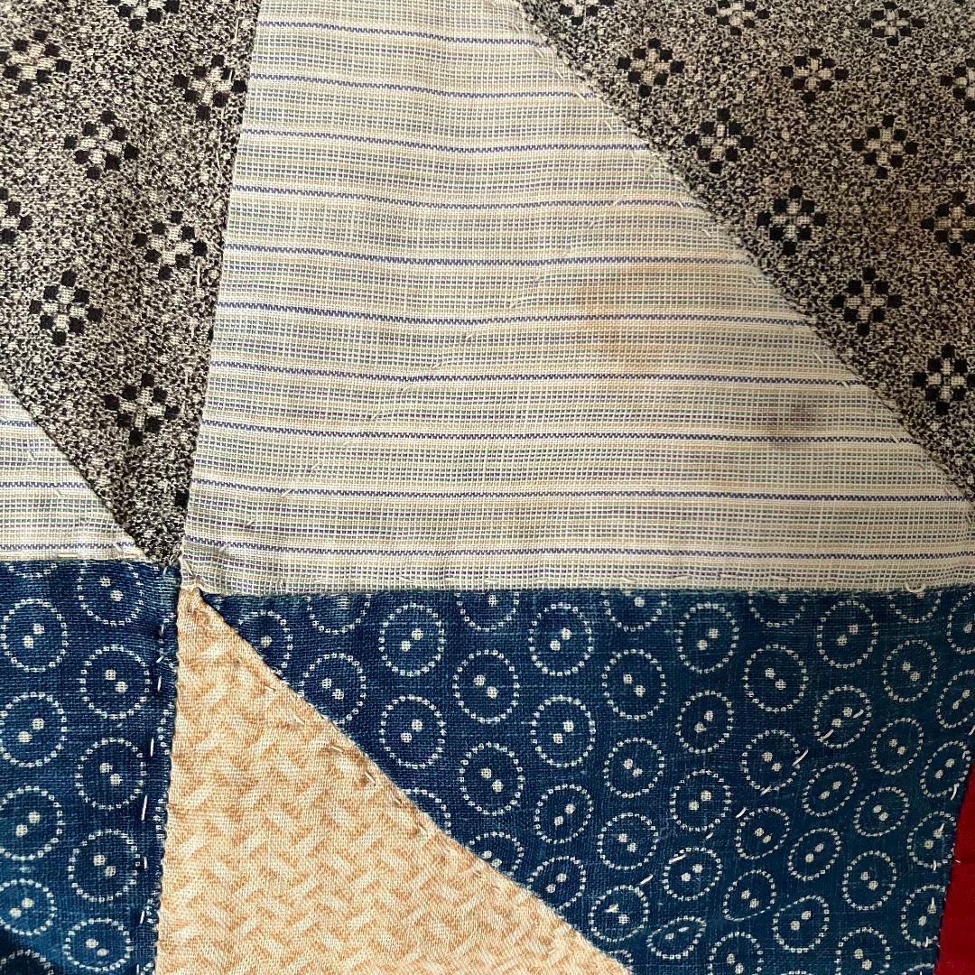 アンティーク アメリカ ビンテージ 1940〜50年代 パッチワーク大判キルト