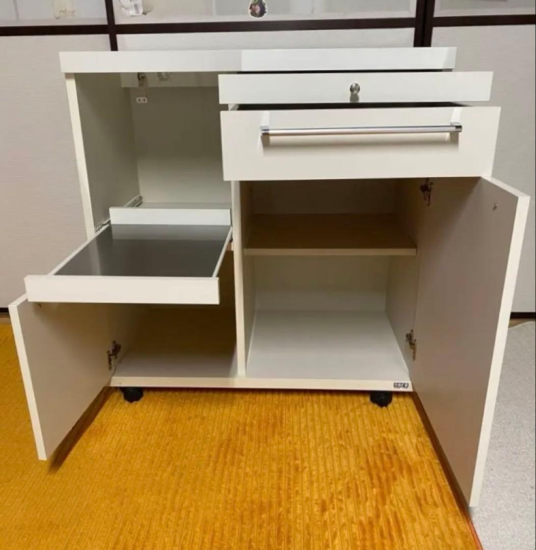 フナモコ キッチンカウンター カウンター 食器棚 引取り限定