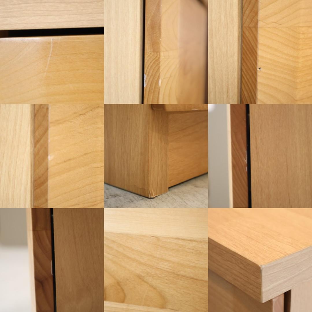 HOTTA WODDY アールデザイン ブックシェルフ アルダー材 キャビネット