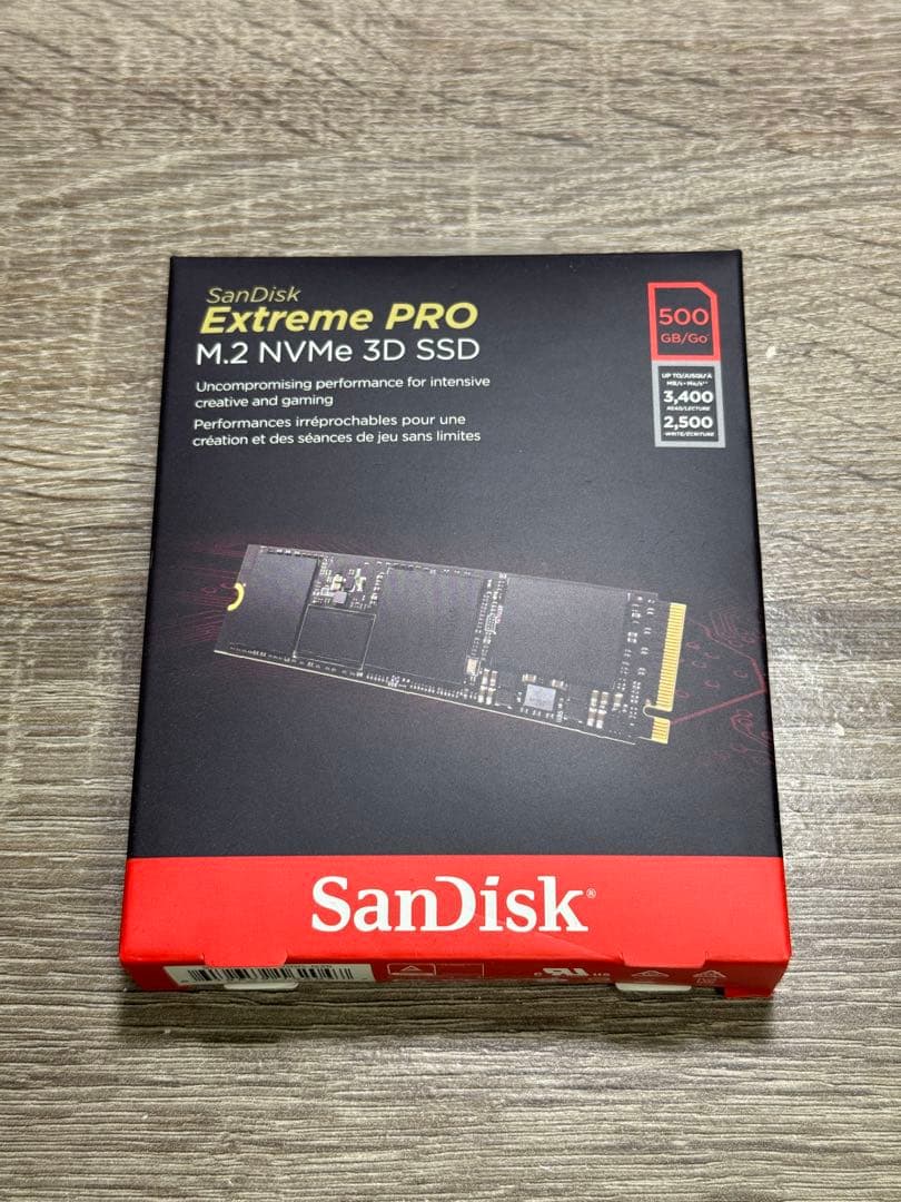 内蔵型SSD SanDisk Extreme PRO 500GB M.2 NVMe SSD