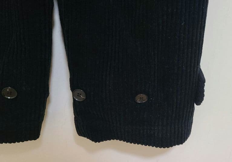 TEECHI (ティーチ)　コーデュロイ ワイドパンツ 黒　グルービーパンツ