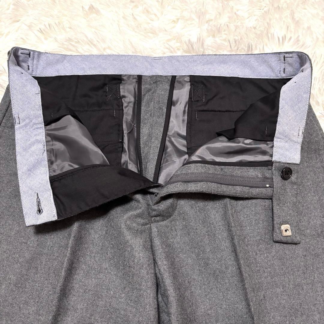 極美品✨BEAMS +　フランネル　スラックス　シンチバック　サイドアジャスター