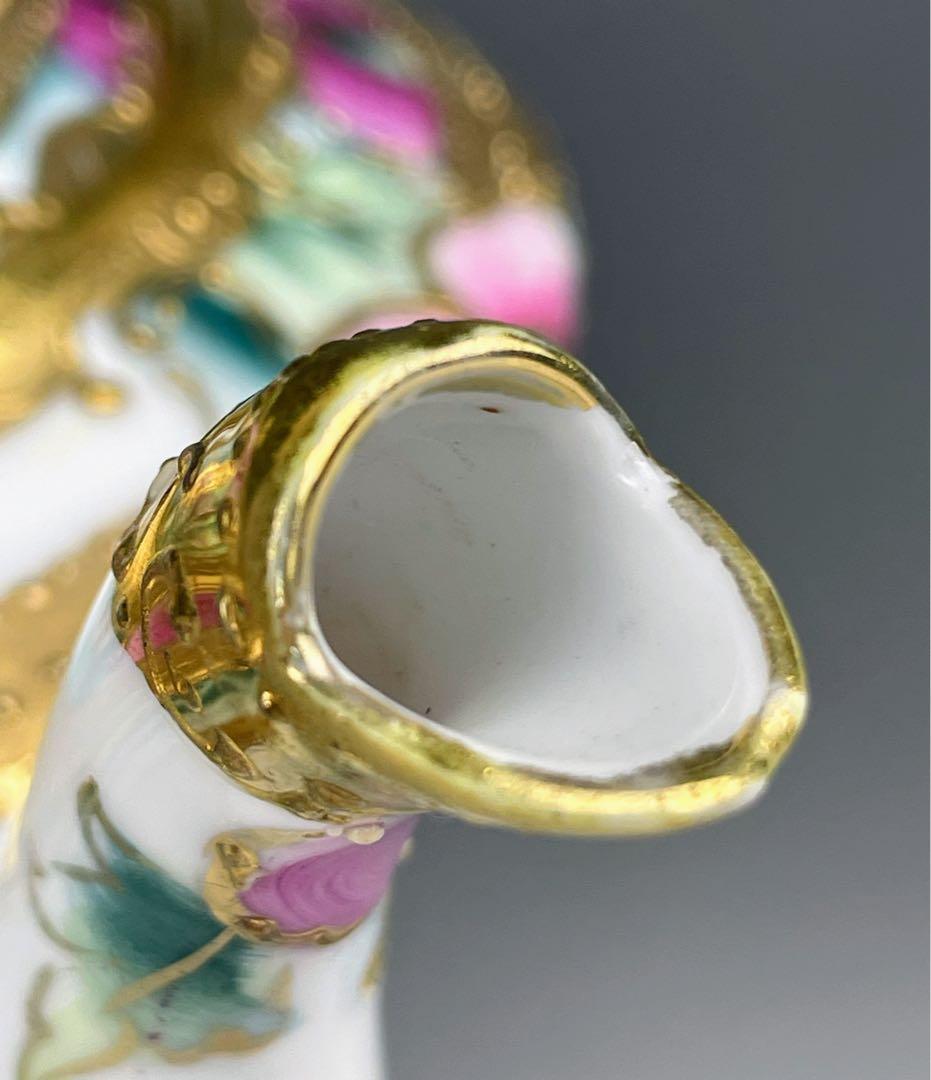 【大き目】オールドノリタケ 花紋 ティーポット アールヌーボー アールデコ