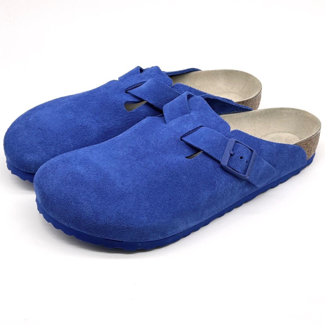 美品 ビルケンシュトック ボストン サンダル 45 ブルー 29cm