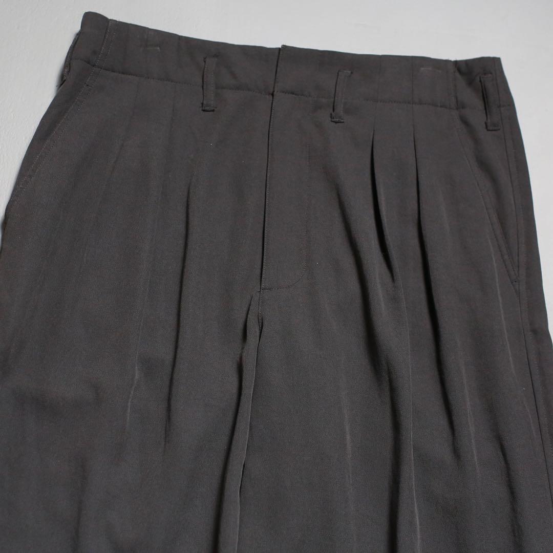 神シルエット◎ UNKNOWN Wide 2 Tuck Wide Slacks