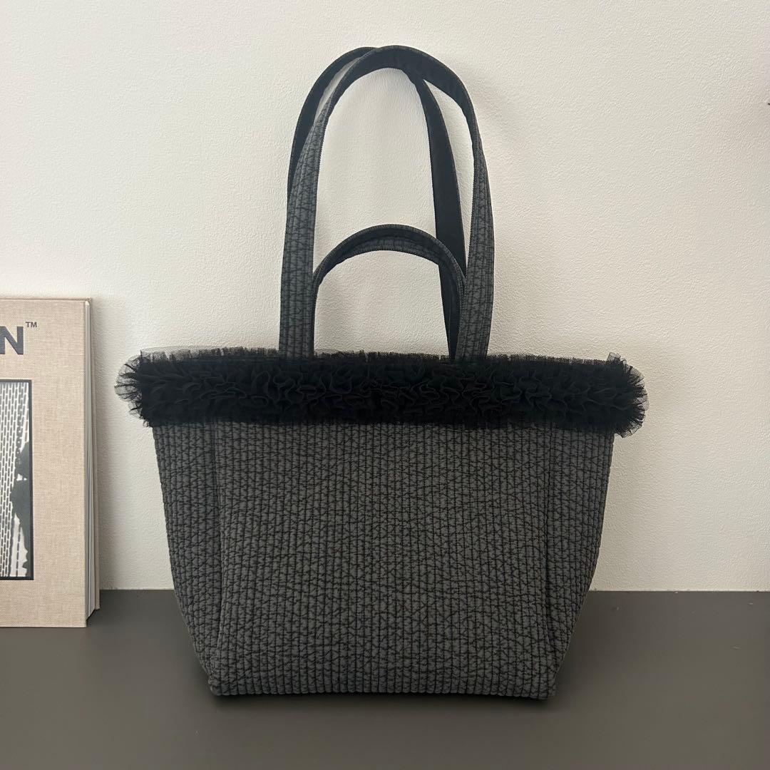 mimi様☆大人気！ダブルチュール付きヌビバッグ