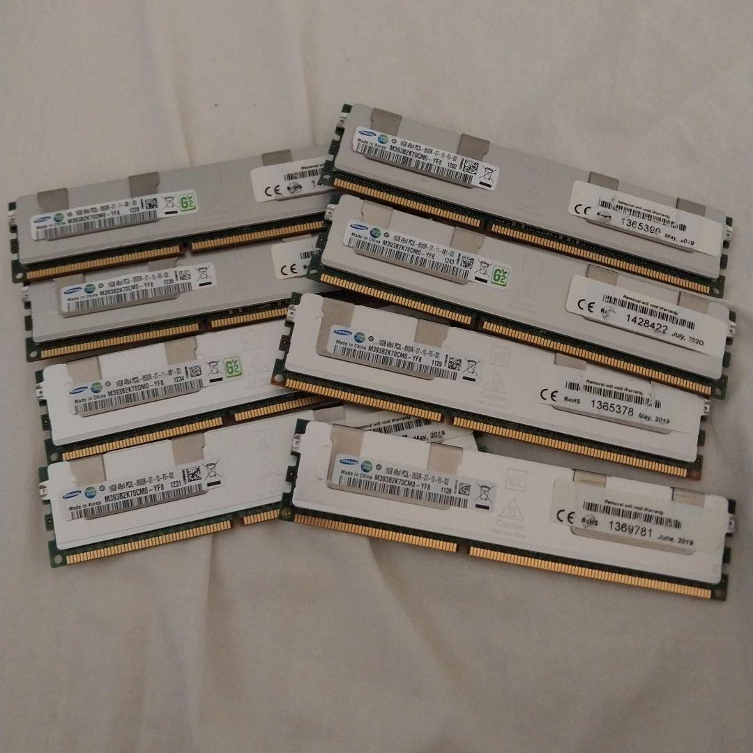 合計128GB Samsung 16GB 4Rx4 PC3L メモリ x8