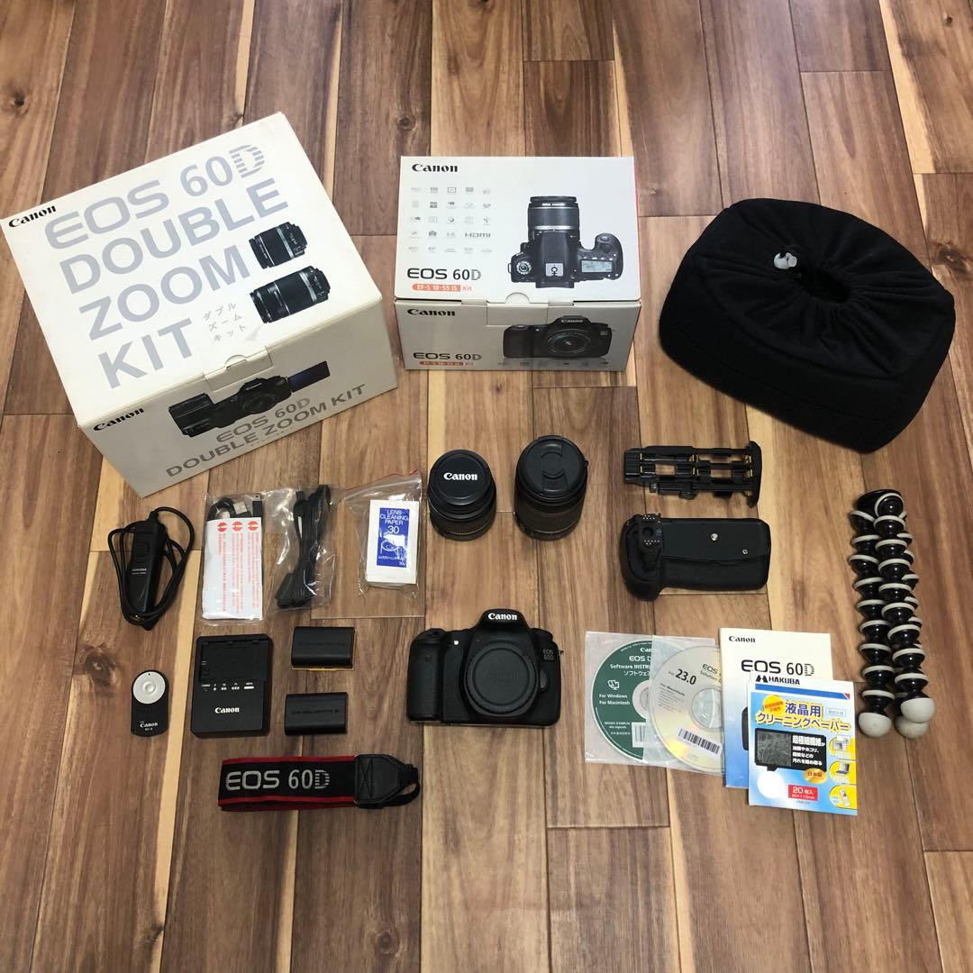 美品 canon eosd60 ダブルズームキット jobey付き