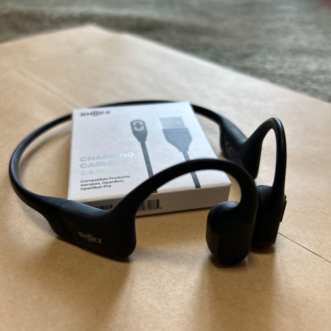 SHOKZ 骨伝導イヤホンオープンラン ブラック