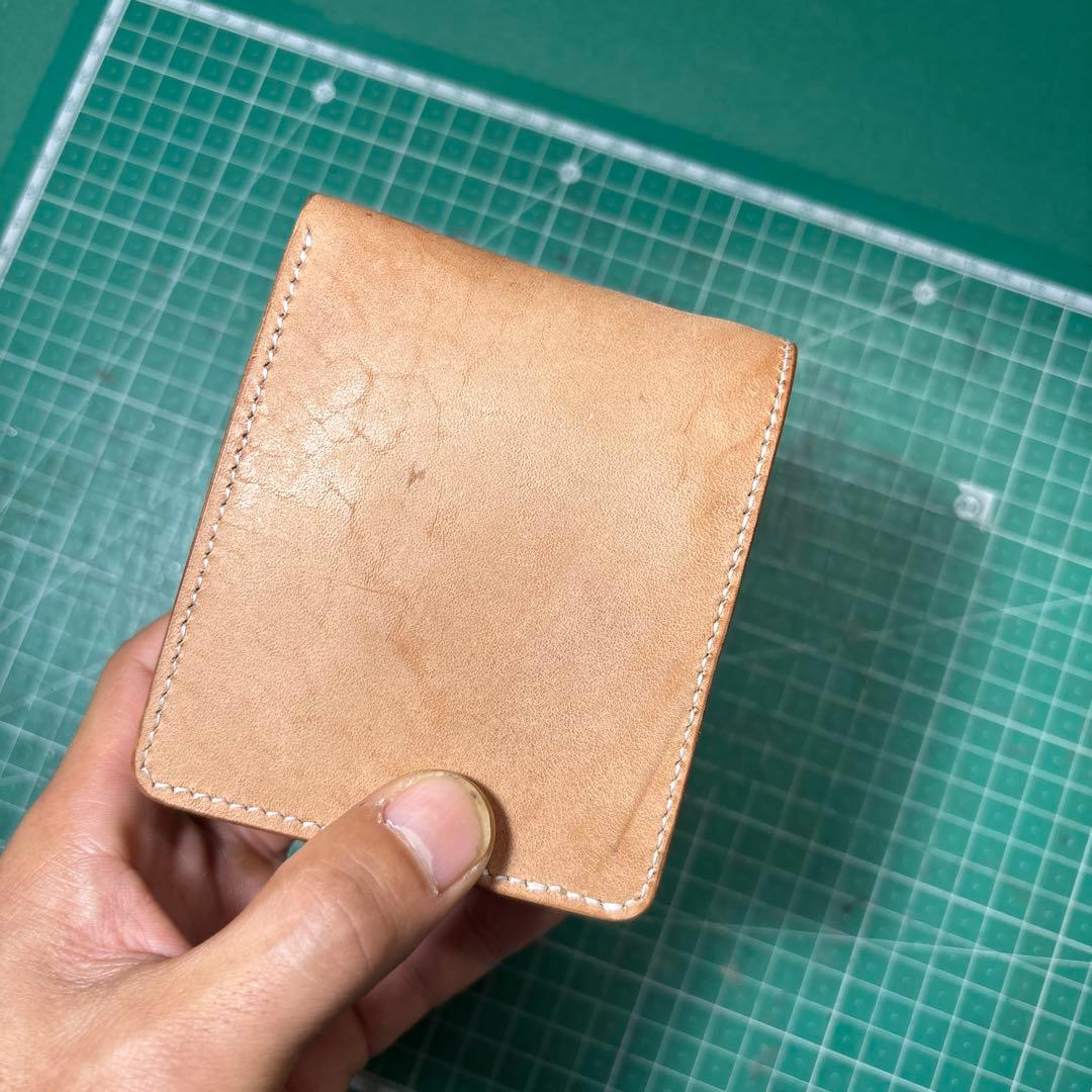 ホースバットストリップ☆ホーウィン☆ホースバット☆ナチュラル☆2つ折り☆スタンプ