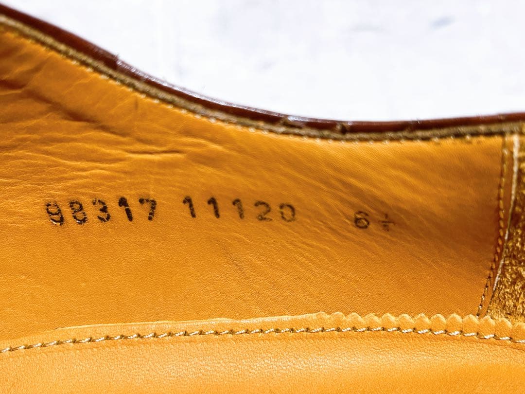 数回着【極美品】ジャランスリウァヤ 高級 ストレートチップ UK6.5