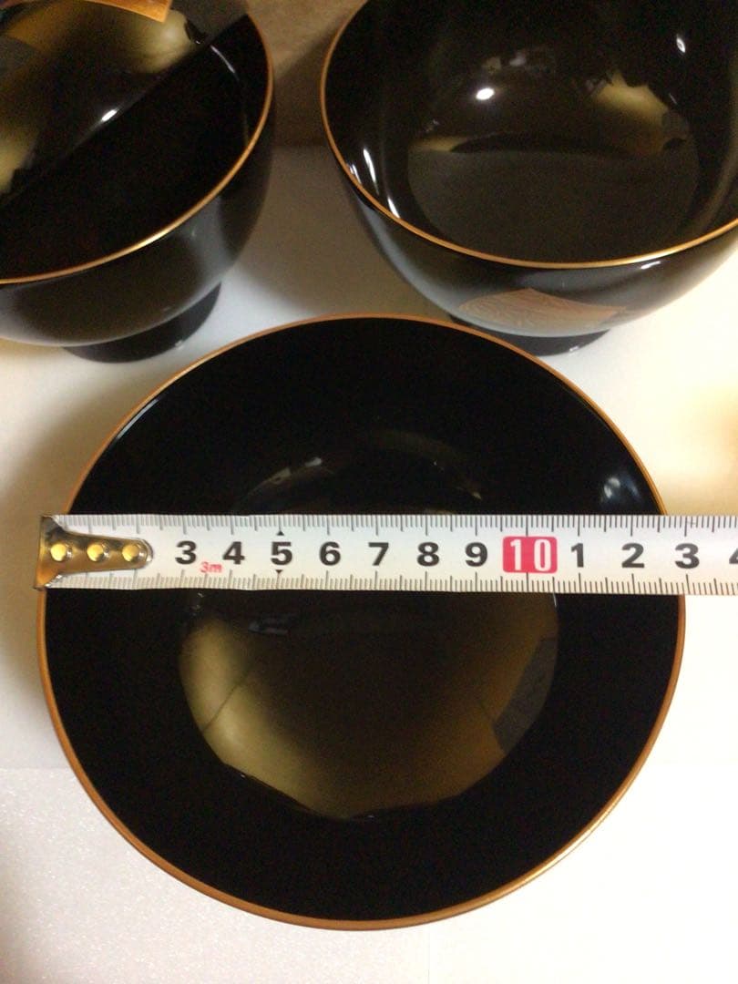 輪島塗 豪華蒔絵 祝椀 ４客セット 共箱付き