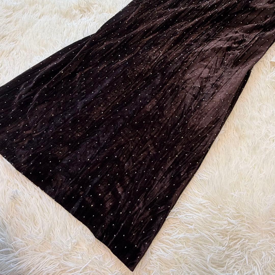 L.B CANDY STOCK ブラウスセットビジューベロアキャミワンピース