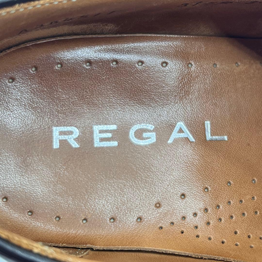 【美品】リーガル 315R ストレートチップ 25EE ダークブラウン