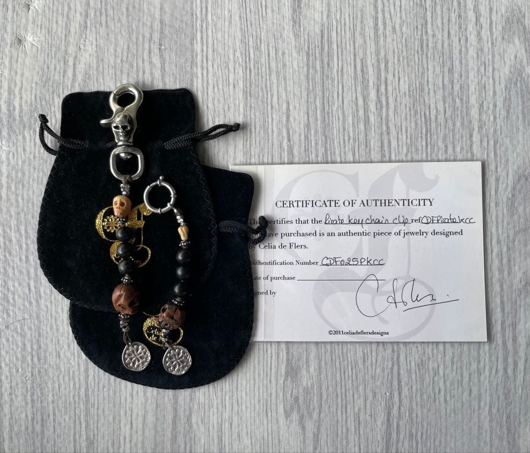 ジョニーデップ 愛用　セリーデフレール　パイレーツキーチェーン