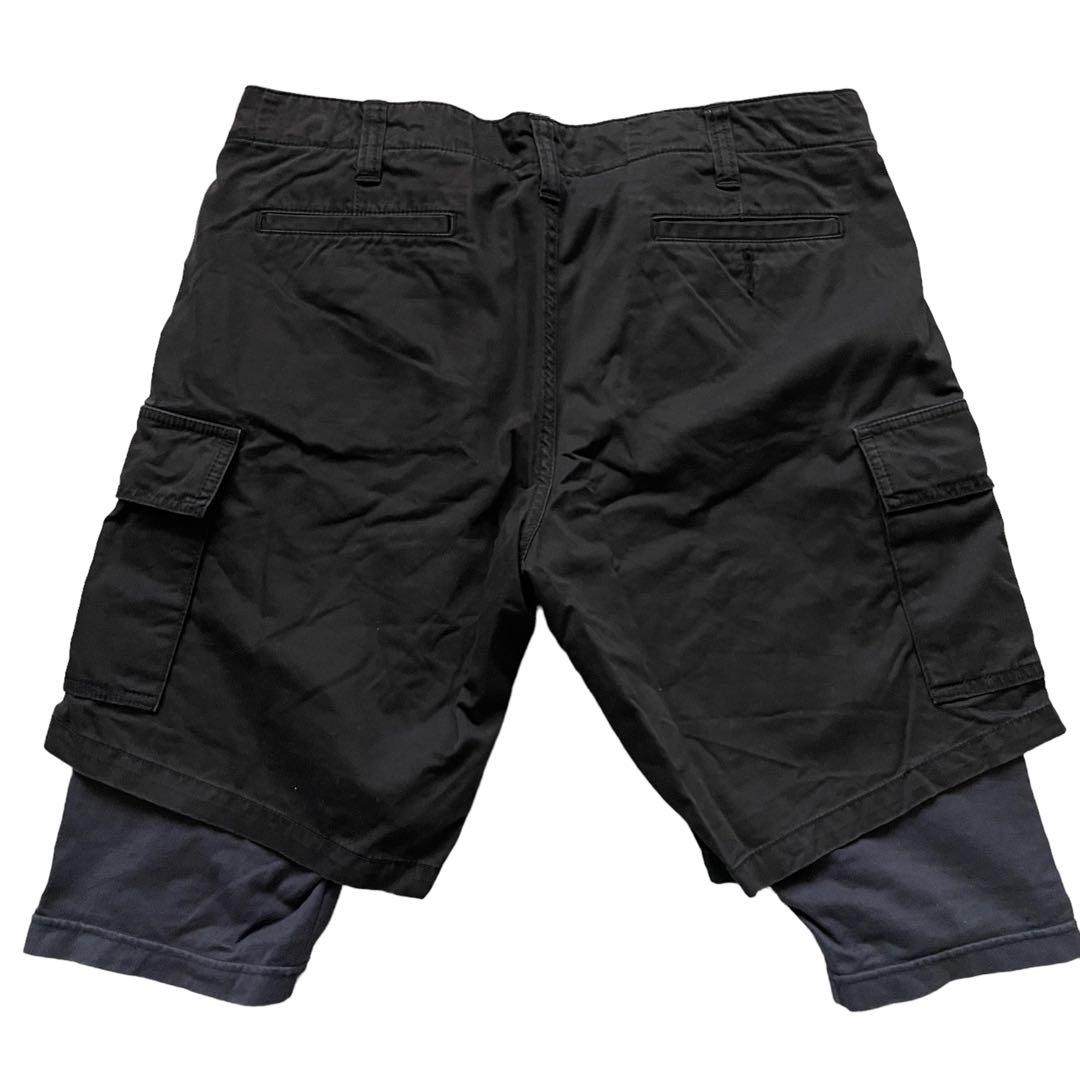 【希少デザイン！】SWAGGER スワッガー ハーフパンツ レイヤード スパッツ