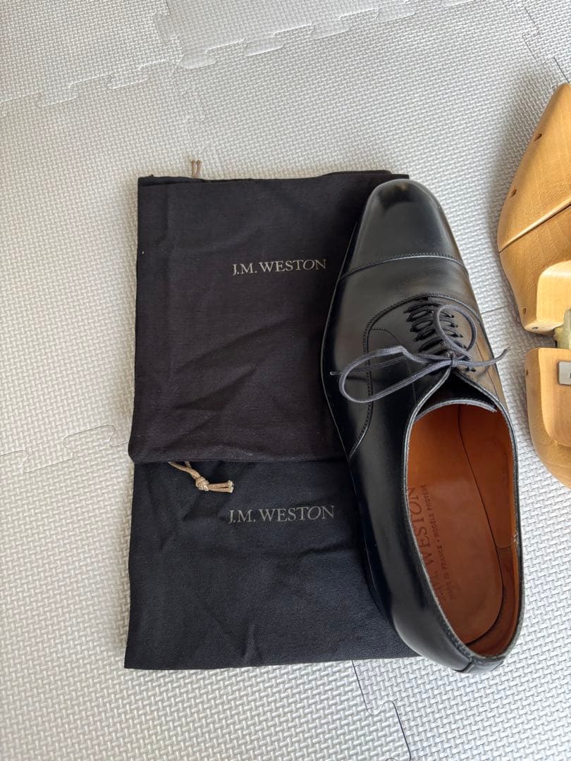 J.M.WESTON ストレートチップ　7アイレット 黒　6D