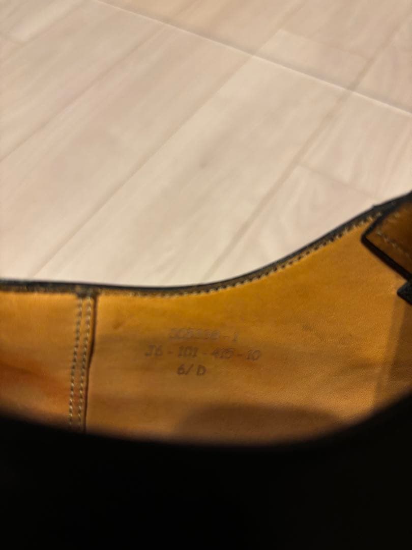 J.M.WESTON ストレートチップ　7アイレット 黒　6D