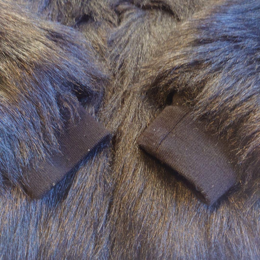 DIESEL ディーゼル　フェイクファー コート ジャケット ブラック XS