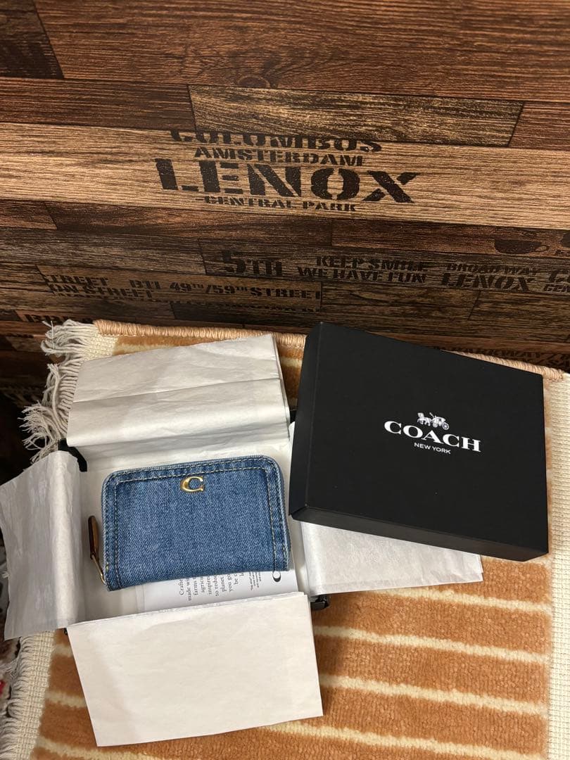 タコスケ様COACH スモールジップアラウンドカードケース　ケース