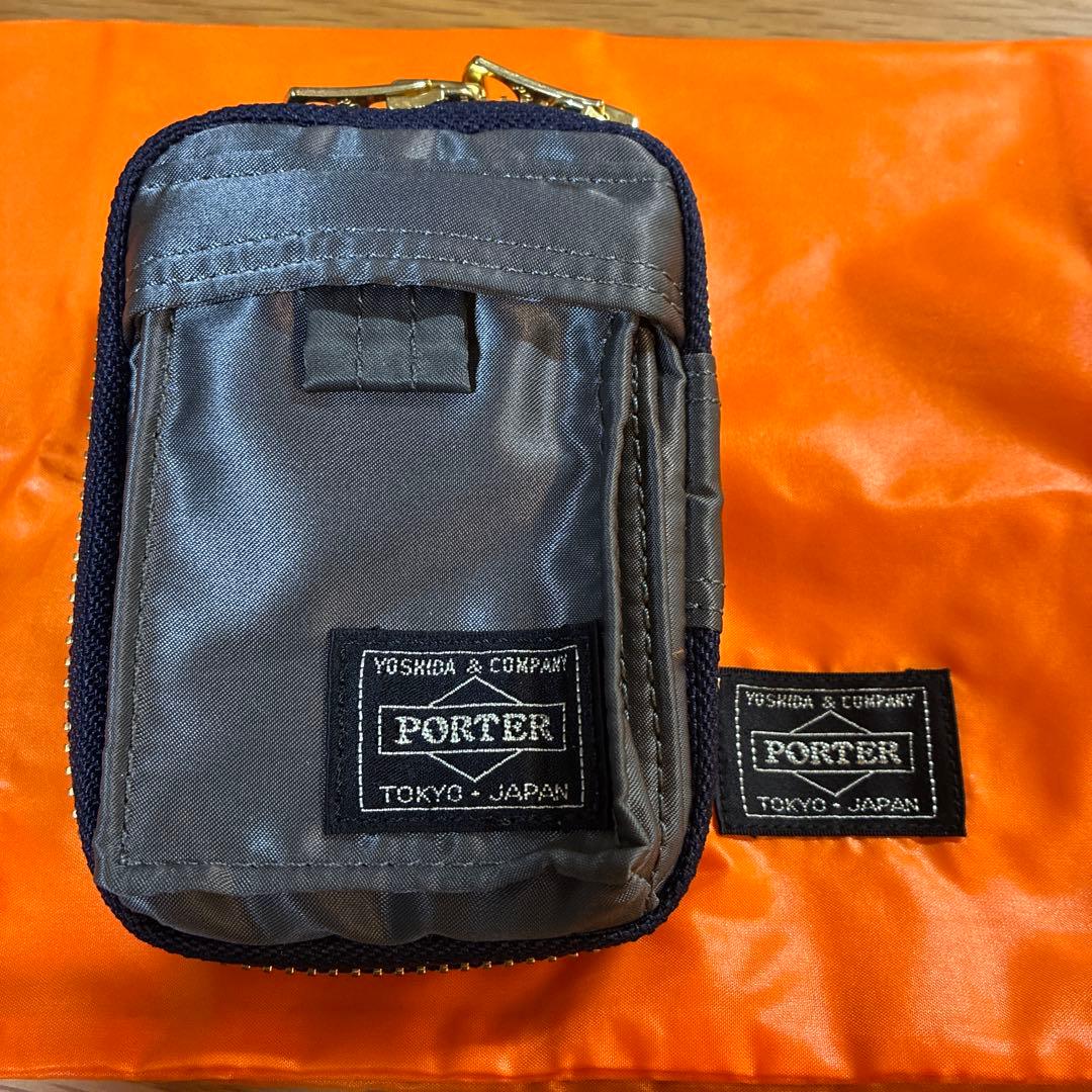 PX ポーター　タンカーキーケース シルバーグレー