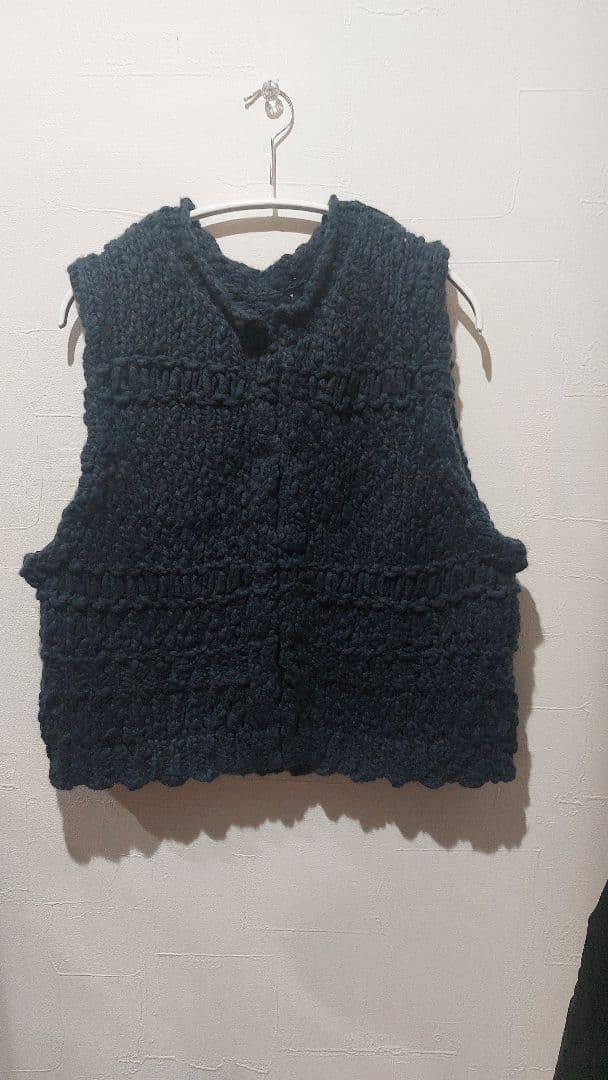 北欧、暮らしの道具店　ウール混のチャンキーニットベスト