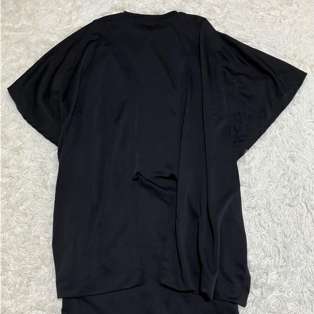 新品 UN3D アンスリード ケープスリーブワンピース ブラック ３６