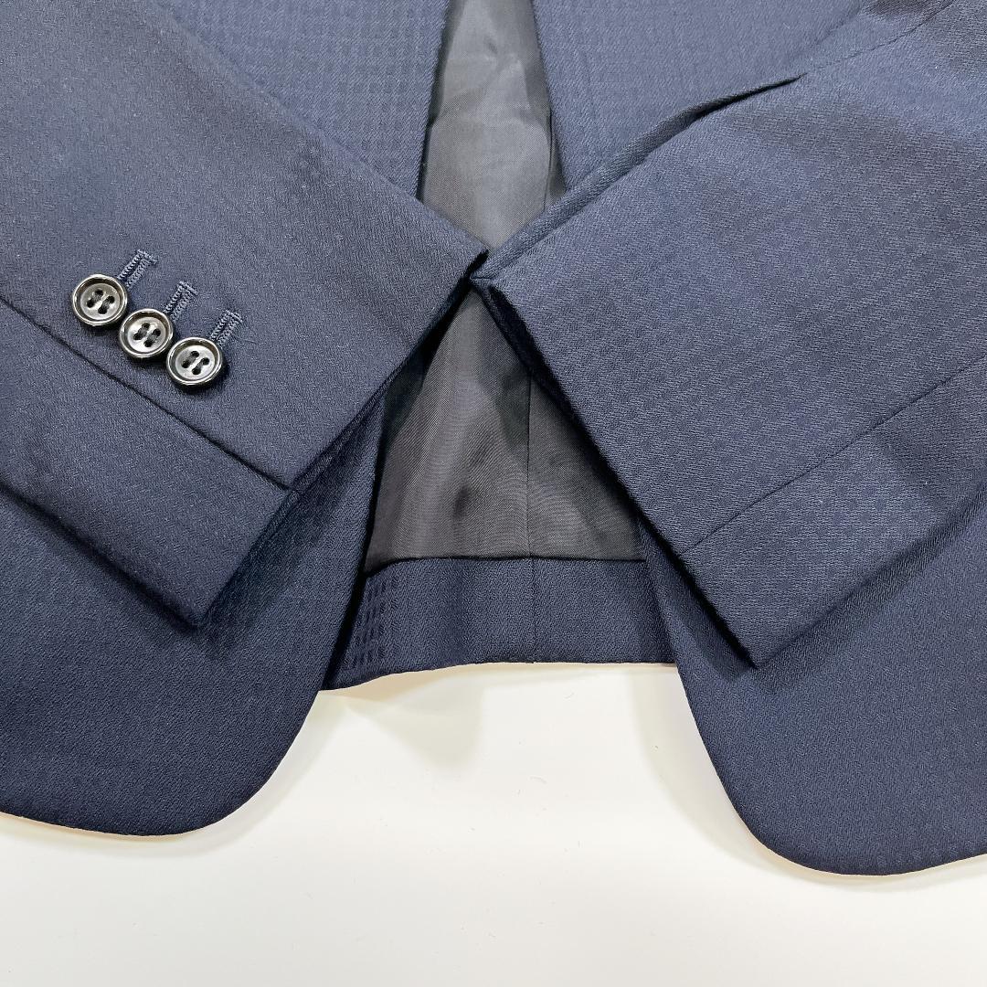 美品 theory luxe スーツ ネイビー 40 L ノーカラー スカート