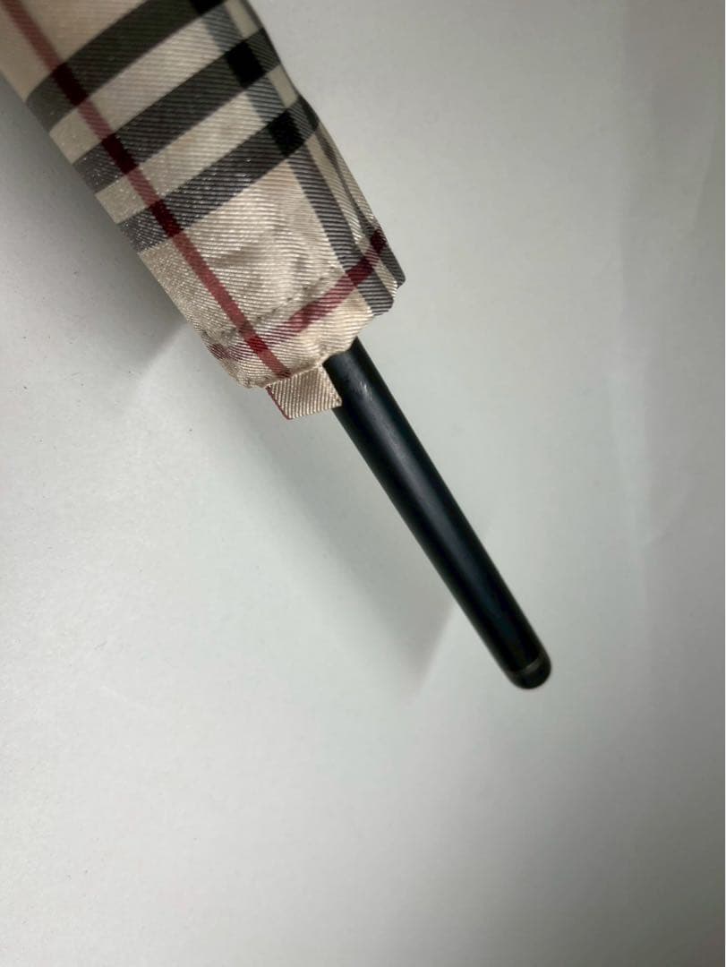 バーバリー Burberry 美品 雨傘 長傘 ノバチェック 希少 TZ6