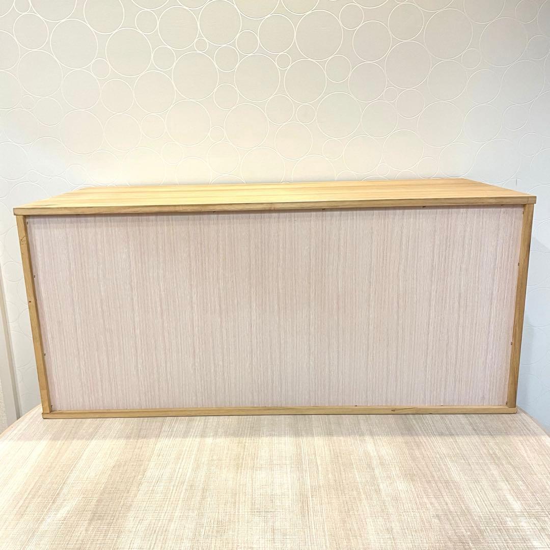 【美品】桐箪笥 小型収納棚 4段 衣装ダンス 着物 チェスト 観音開き 和装