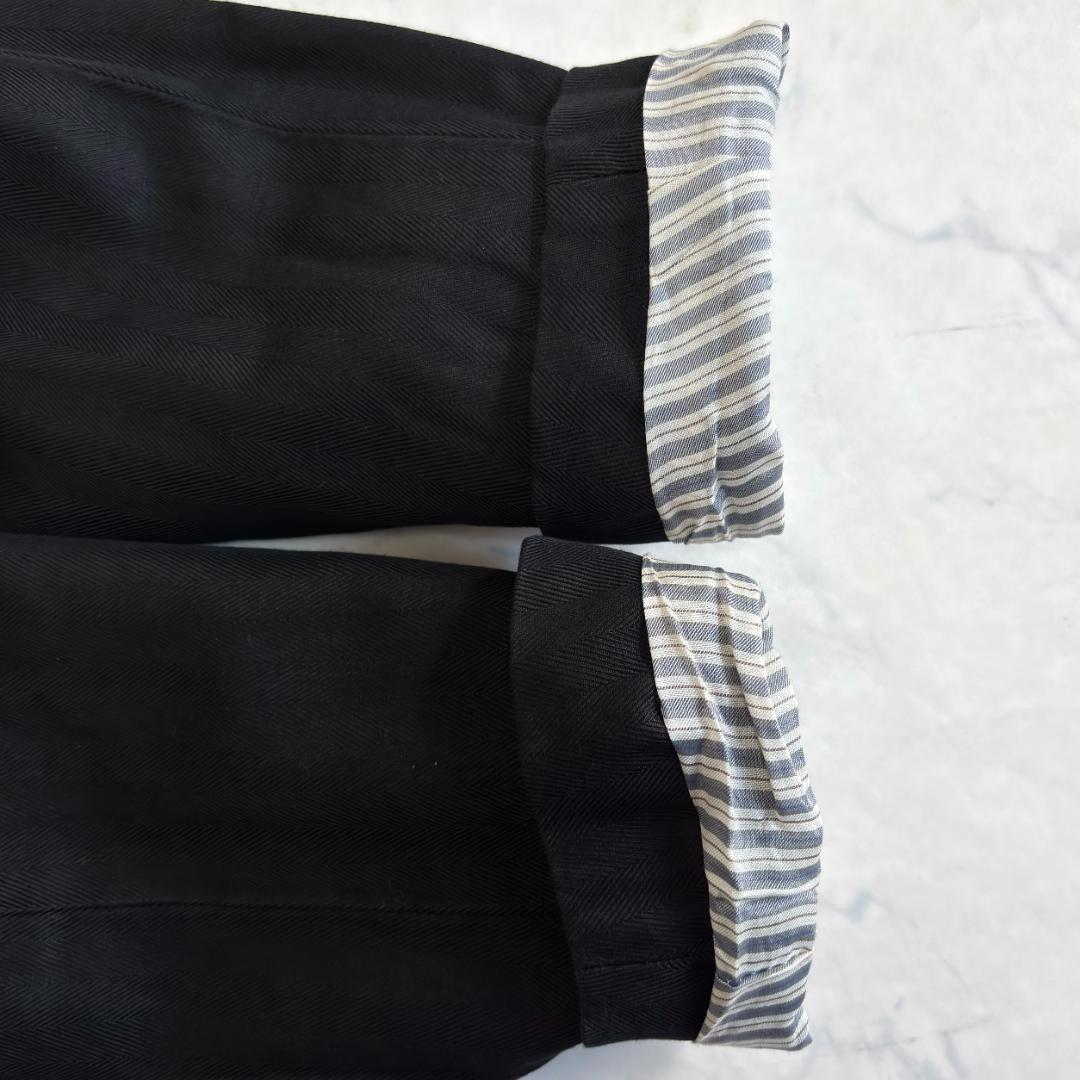 ボリオリ COAT コットンリネン ジャケット 段返り3B 黒 46 ua5