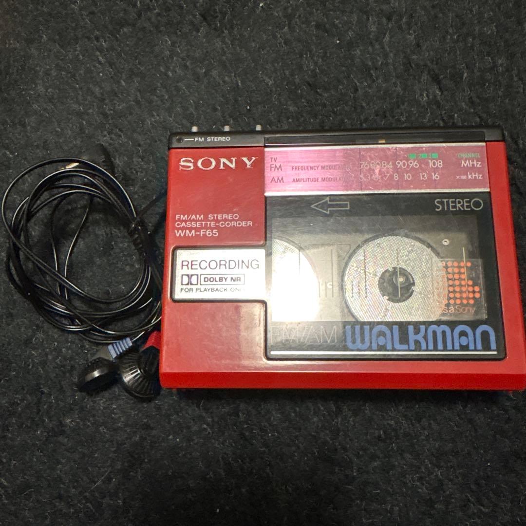 ポータブルプレーヤー SONY WM-F65 cassette-coder WALKMAN
