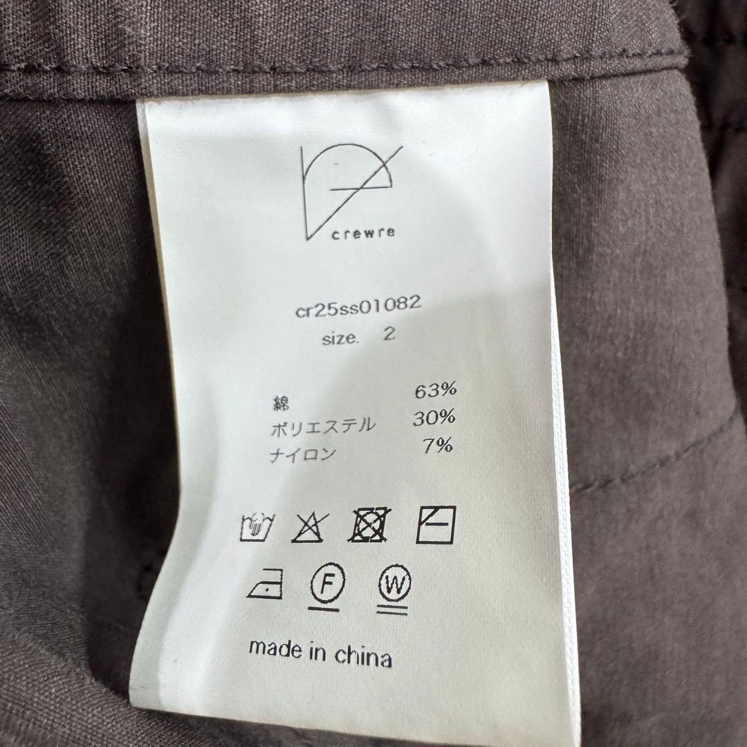 25年モデルcrewre クルーレ ピーチスキンモッズコート ダークブラウン