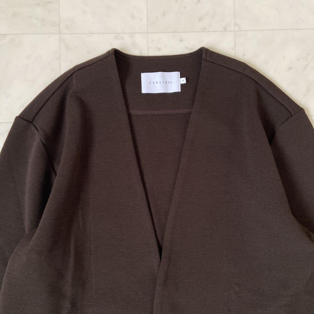✨未使用✨ CURLY カーリー　ノーカラー　ジャケット　カーディガン　Lサイズ