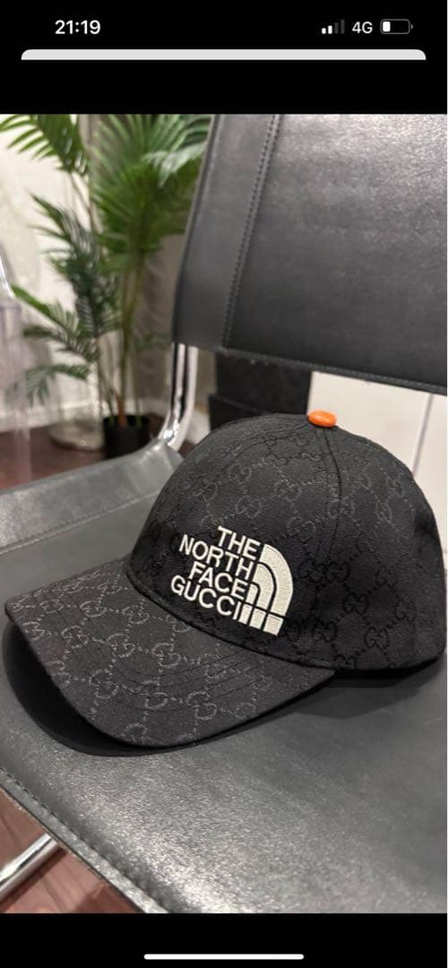 ノースフェイスGUCCI キャップ　ブラック　美品