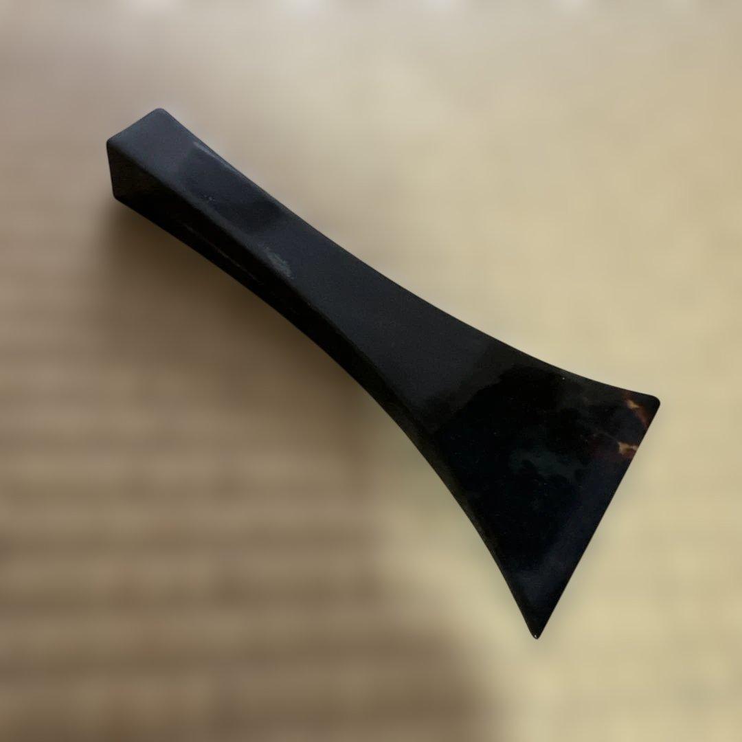 珍品！1枚もの黒水牛手許 津軽三味線用 鼈甲撥