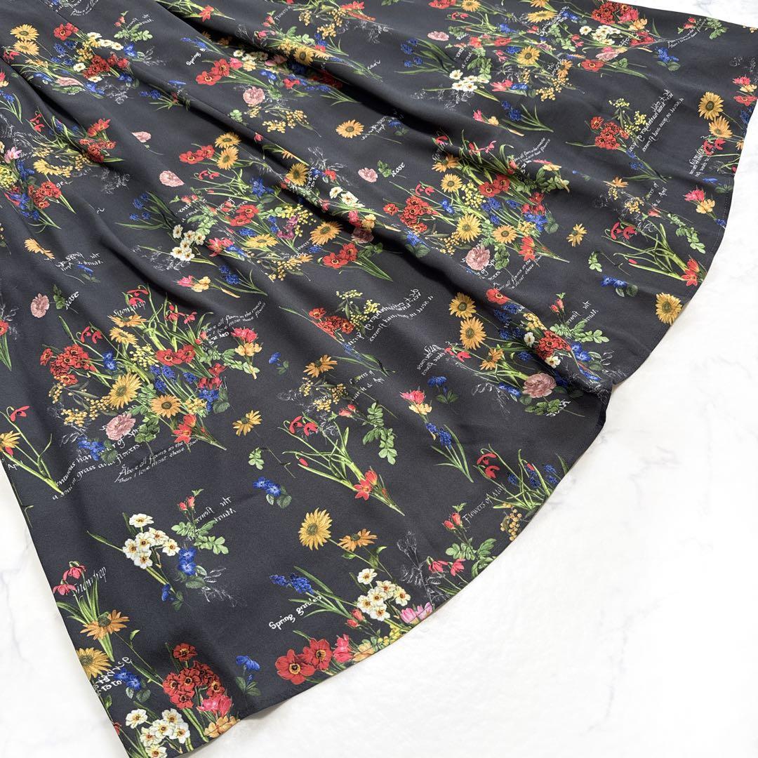 25SS 自由区 カタログ掲載 フラワーガーデンプリント ワンピース 38