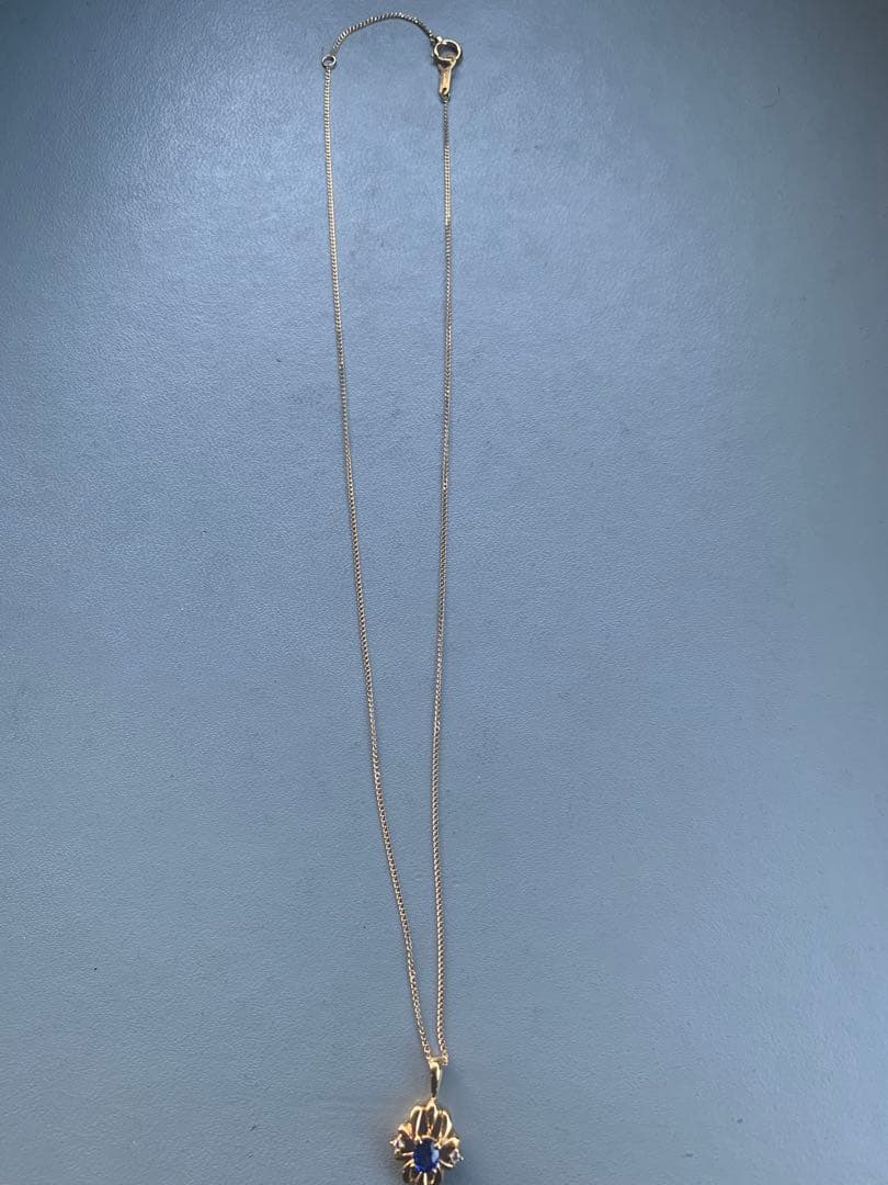 K18ゴールド サファイア ネックレス