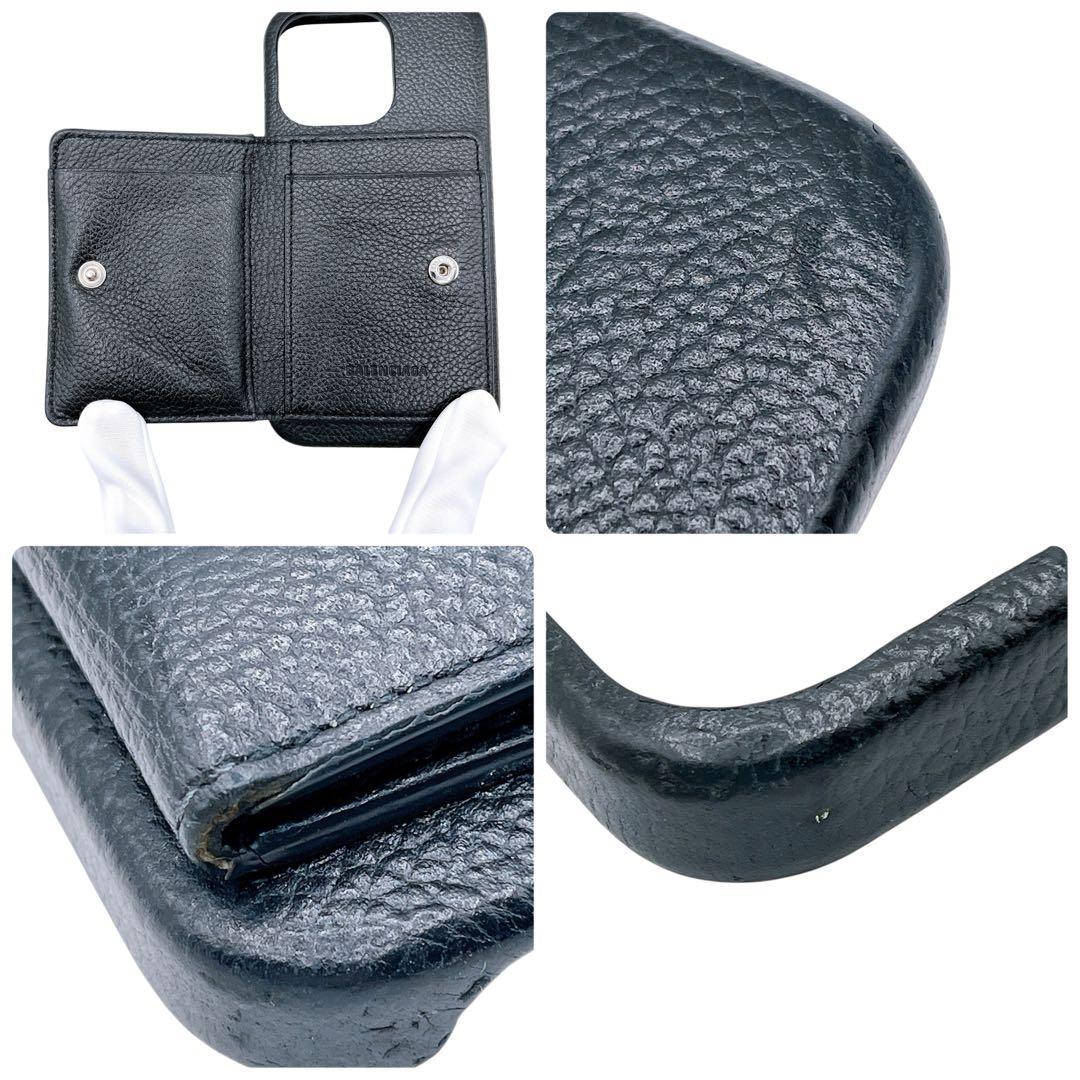 美品 バレンシアガ iPhoneケース 13 Pro 黒 ブラック ユニセックス