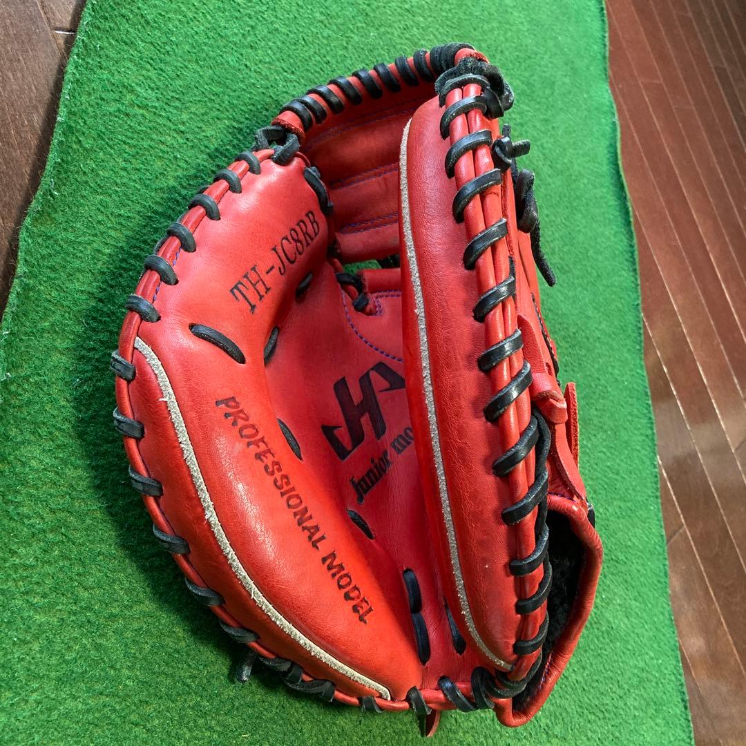 TH-JC8RB プロフェッショナルモデル キャッチャーミット レッド　左利き