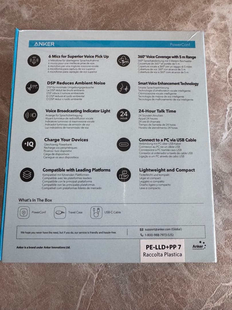 新品　ANKER ULTRA CLEAR ポータブル会議スピーカー