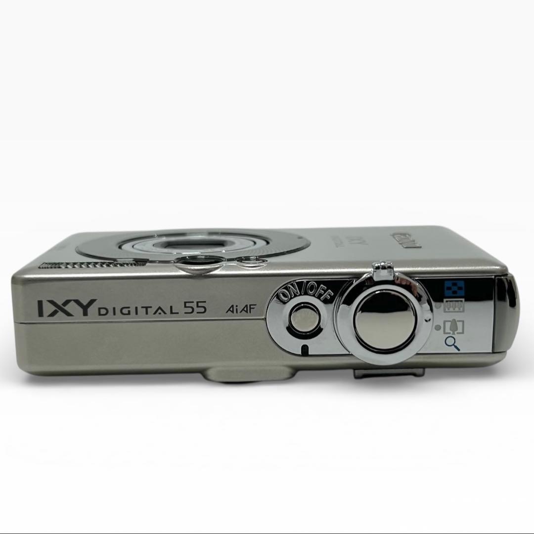 極美品 Canon キヤノン IXY DIGITAL 55 シルバー デジカメ