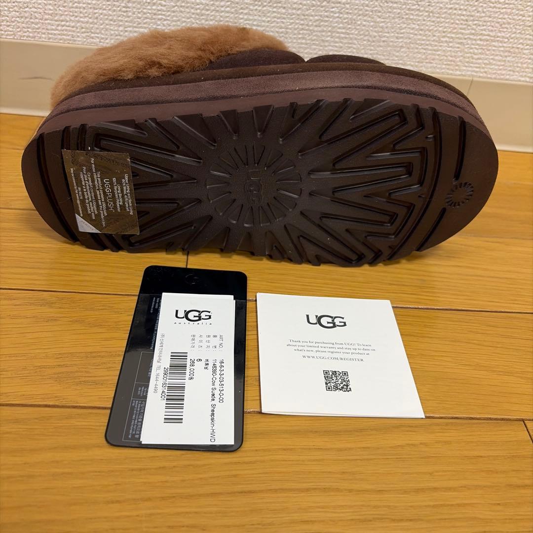 新品 UGG Tazzlita Hardwood ブラウン 厚底ブーツ