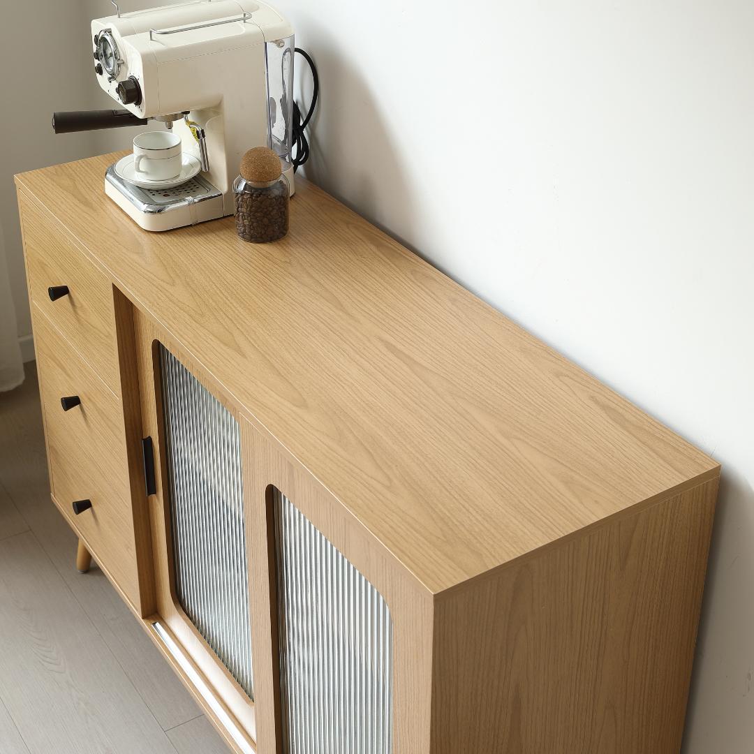 数量限定！キャビネット サイドボード整理タンス 北欧 おしゃれ　NATURAL