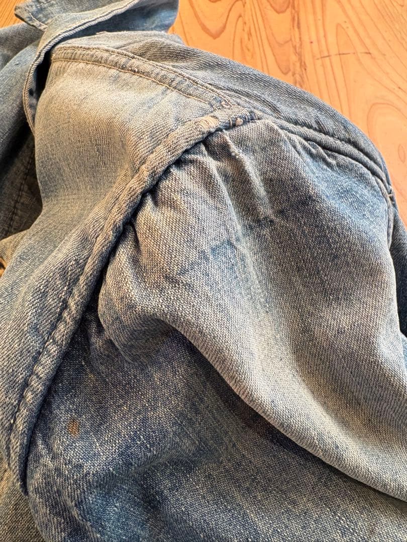 50s ビンテージ カバーオール ブランケットデニム　月桂樹ボタン