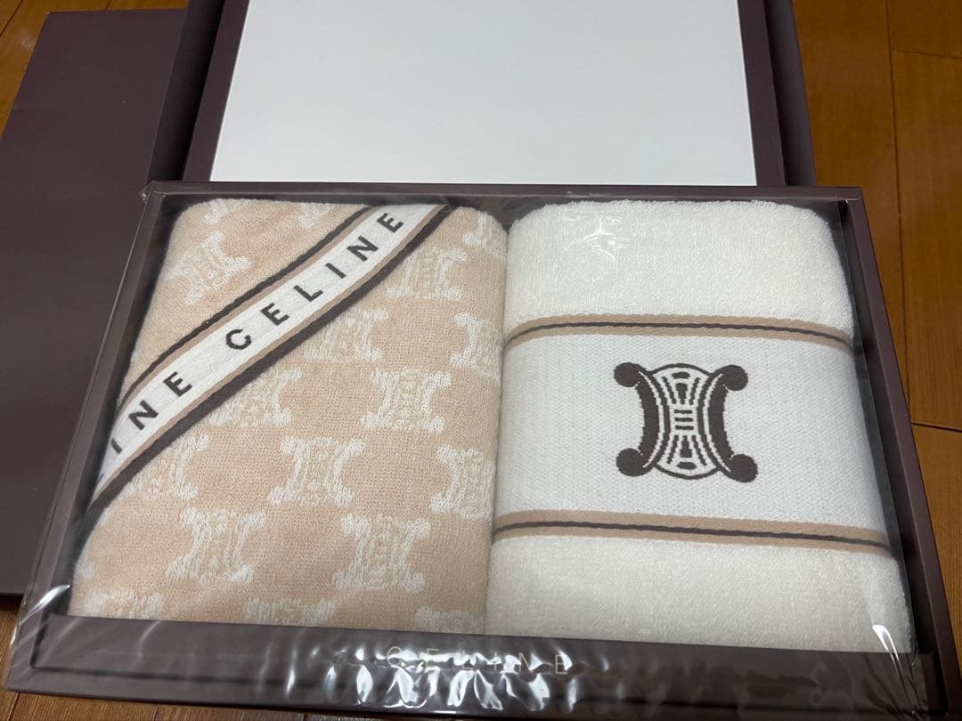 CELINE フェイスタオル&毛布　未使用品