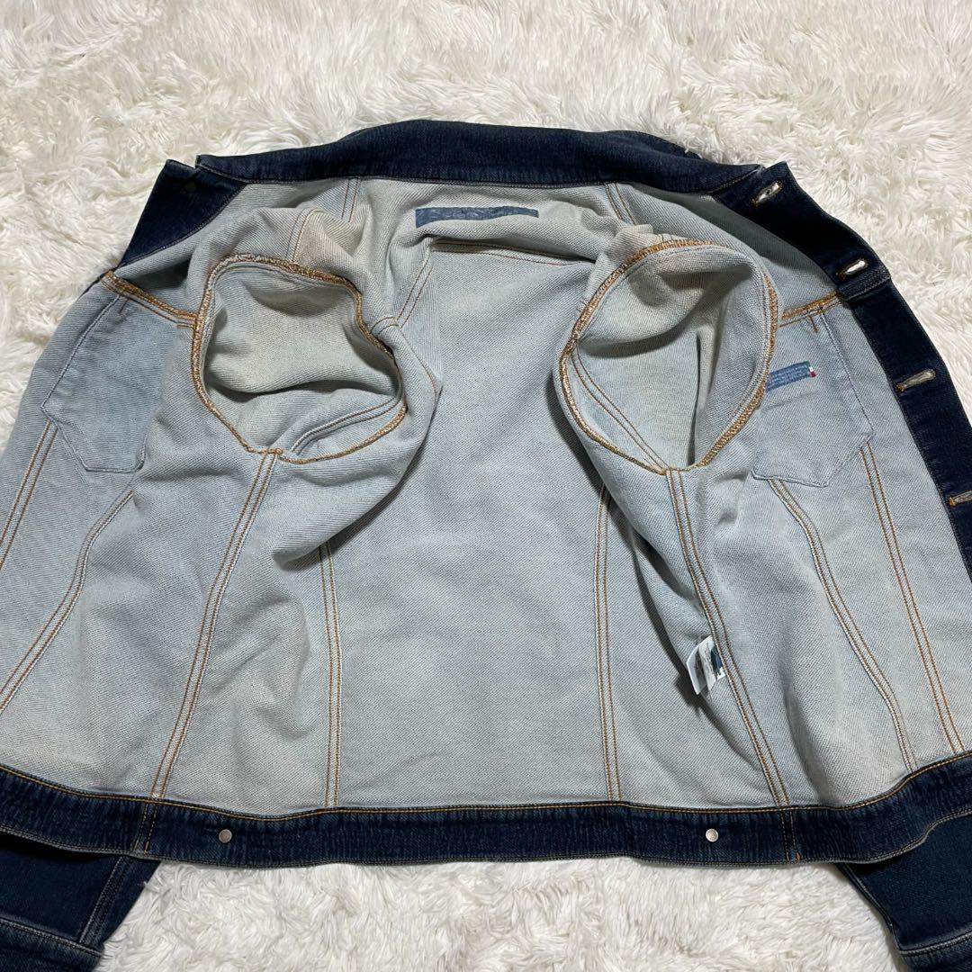 美品✨ ヤコブコーエン ストレッチ デニムジャケット L 濃紺 ネイビー