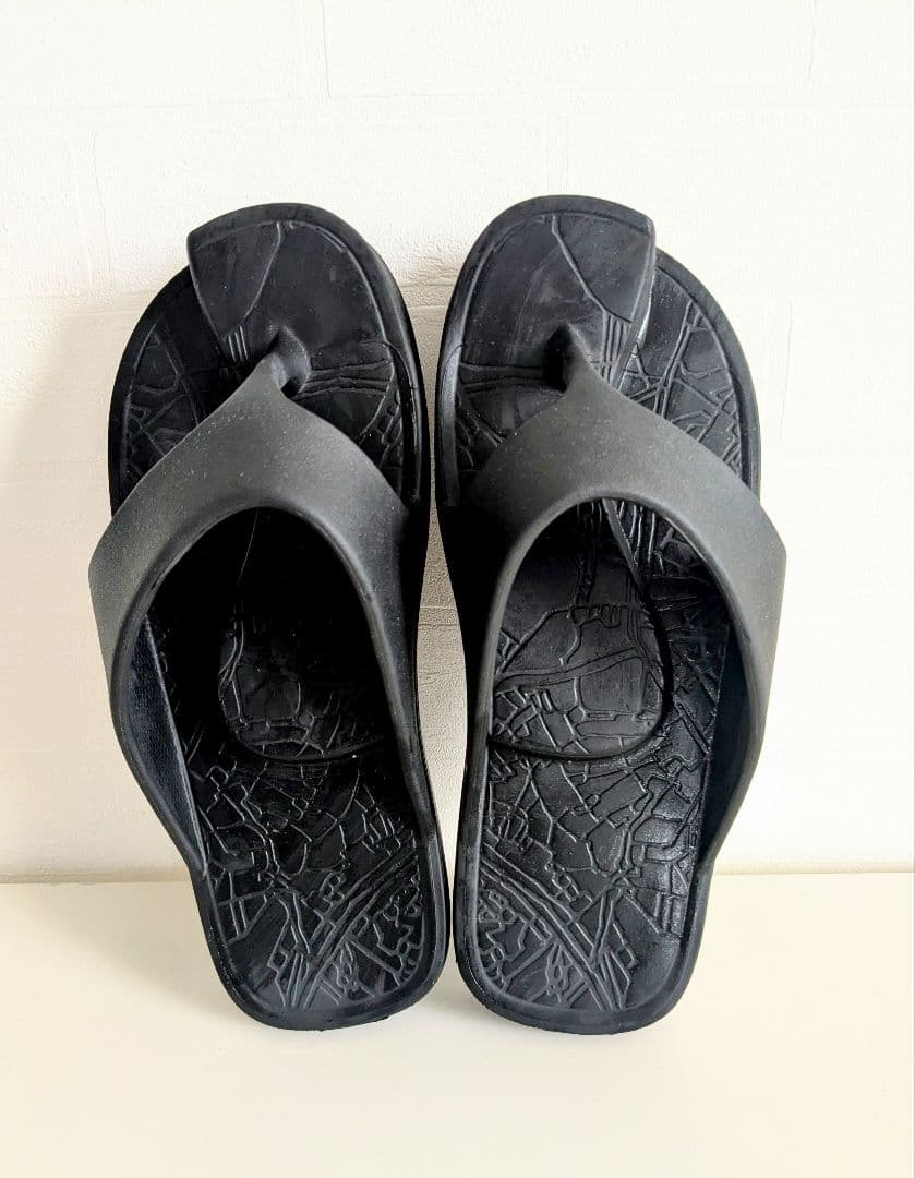 美品　ラクバキ　racbaki イージーサンダル　ブラック