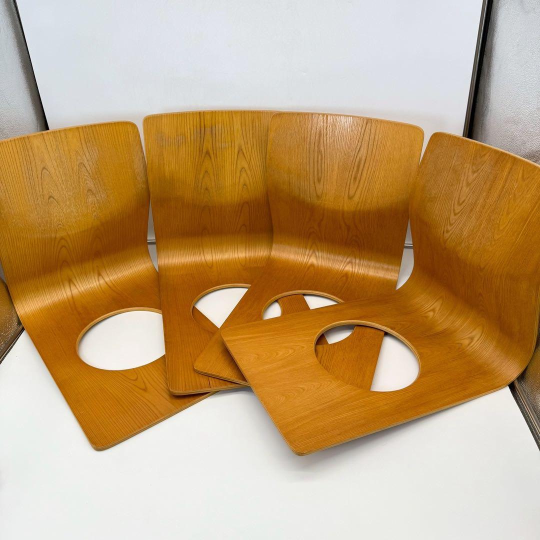 天童木工 座椅子 4脚セット　Tendo 木製　曲げ木