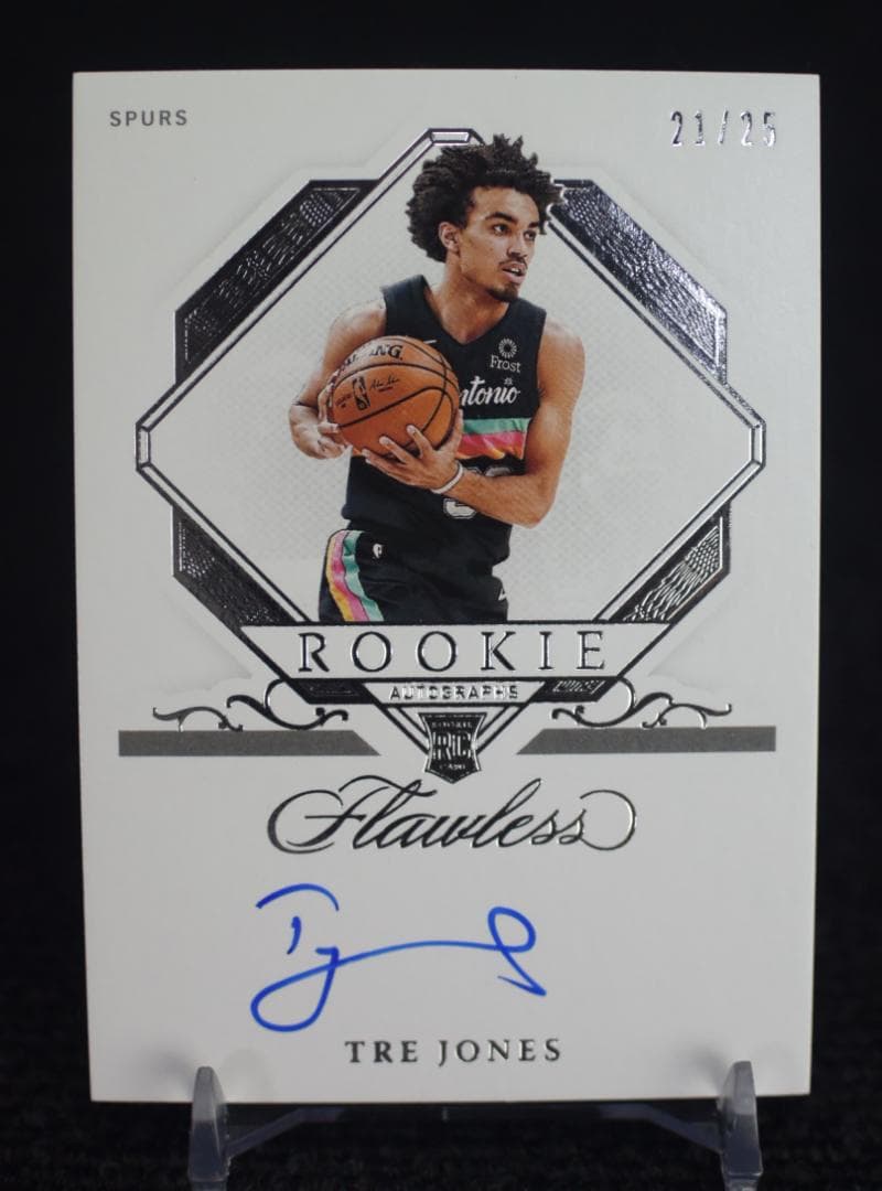 その他 2020 Tre Jones Flawless RC Spurs Auto